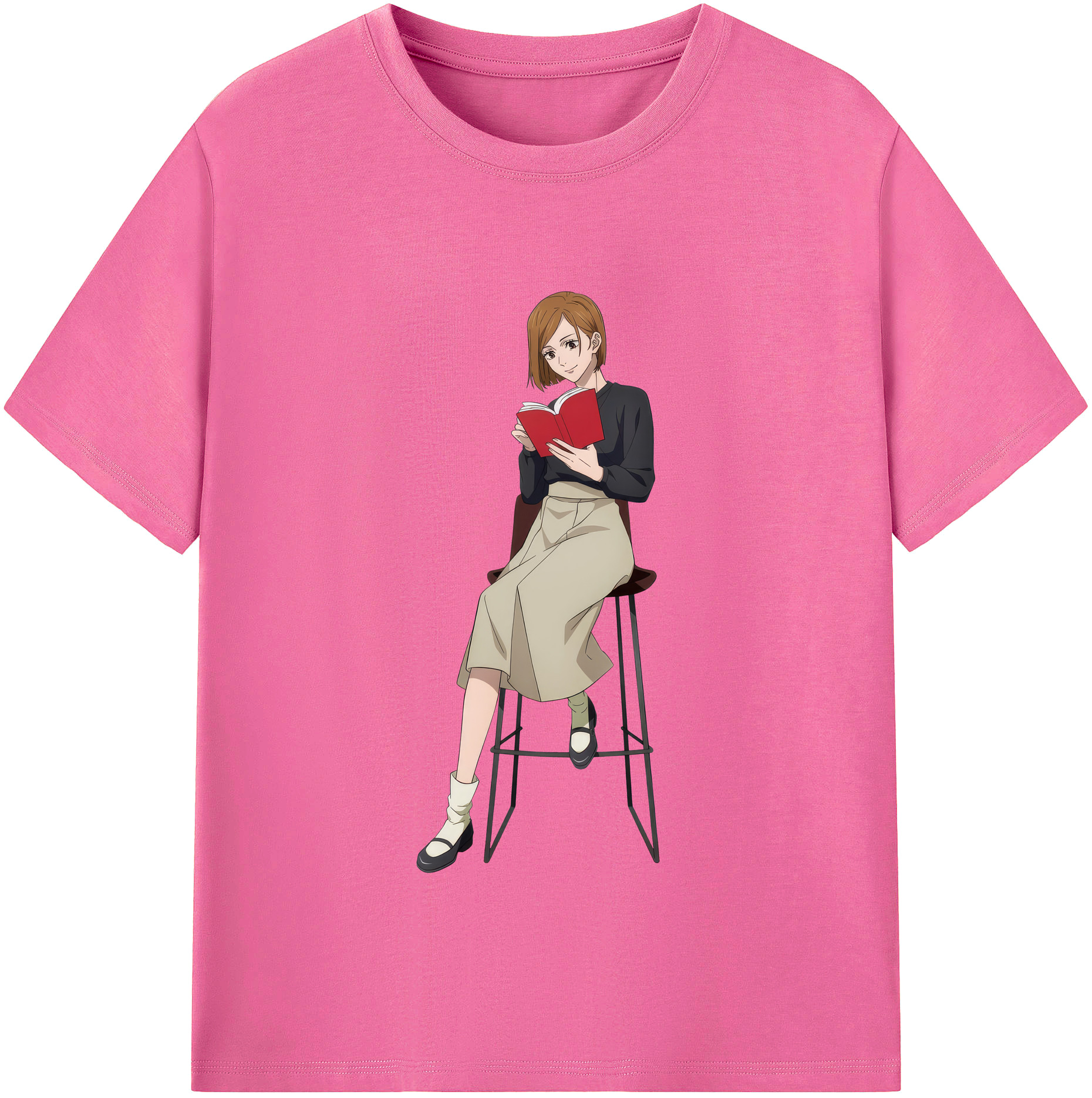（画像用） 呪術廻戦 Jujutsu Kaisen レディースカジュアルプリントTシャツ（綿100％）